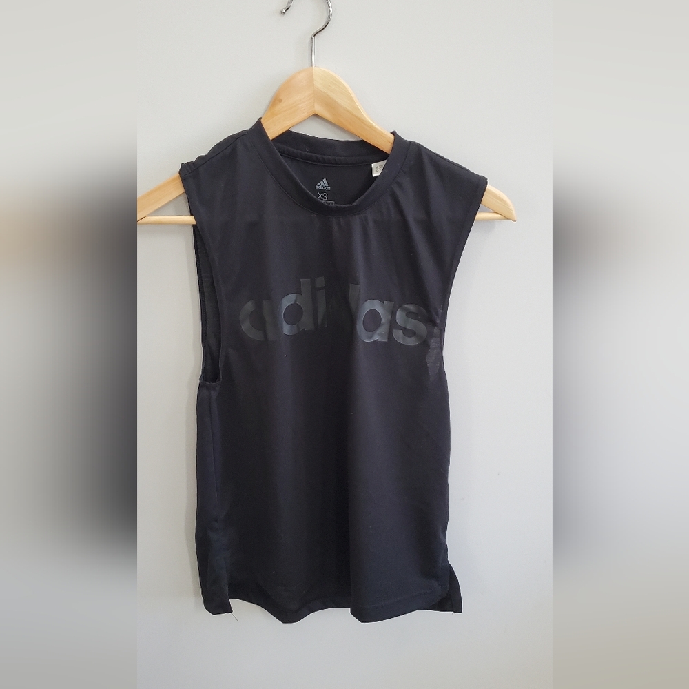 Adidas womens Black Tank Top womens XS EUC